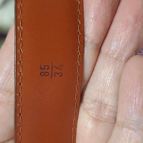 Louis Vuitton women's belt Ceinture Classic Epi brown leather size 85/34 (XS) - Picture 6 of 8